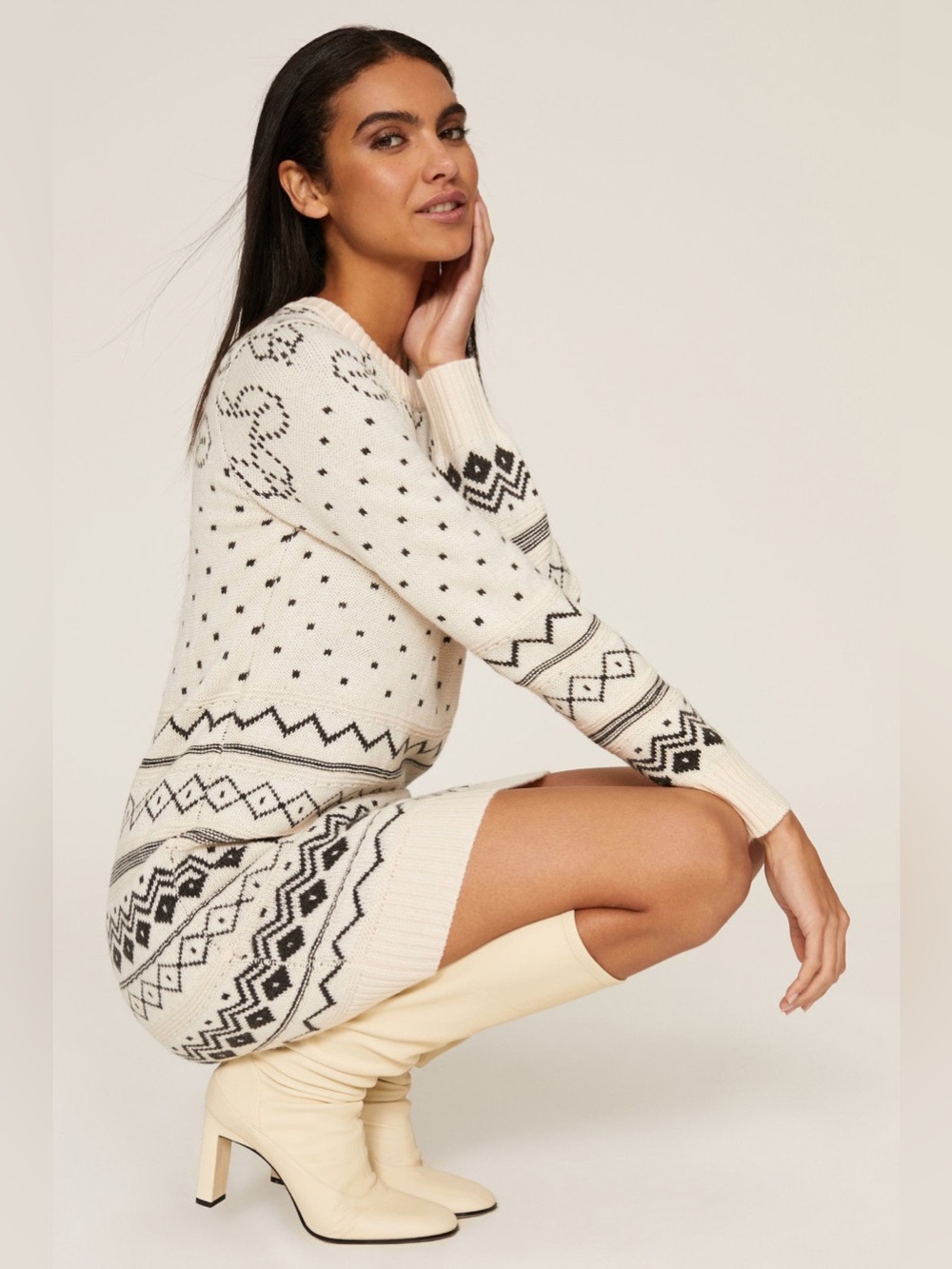 Thakoon‎ x Rent The Runway Fair Isle Wool Sweater Dress